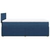 vidaXL Boxspringbett mit Matratze Blau 90x200 cm Stoff