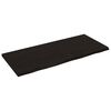 vidaXL Wandregal Dunkelbraun 140x60x(2-4)cm Massivholz Eiche Behandelt