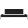 vidaXL Bettgestell Schwarz 200x200 cm Holzwerkstoff und Metall