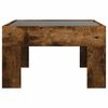 vidaXL Couchtisch mit Infinity-LED R&auml;uchereiche 50x50x30 cm