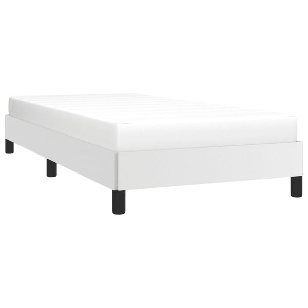 vidaXL Bettgestell Wei&szlig; 80x200 cm Kunstleder