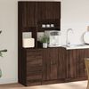 vidaXL K&uuml;chenschrank Braun Eichen-Optik 95x50x180 cm Holzwerkstoff