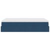 vidaXL Ottoman-Bett mit Matratze Blau 120x200 cm Stoff