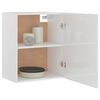 vidaXL H&auml;ngeschrank Lyon Hochglanz-Wei&szlig; 50x31x60 cm Holzwerkstoff