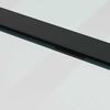 vidaXL Schiebet&uuml;r mit Beschlag Schwarz 76x205 cm ESG-Glas