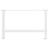vidaXL Couchtischbeine Wei&szlig; 2 Stk. 70x(42-43) cm Stahl