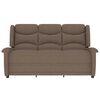 vidaXL 3-Sitzer Massagesessel Taupe Stoff