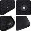 vidaXL Autofu&szlig;matte 4 pcs Schwarz Gummi