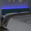 vidaXL LED Kopfteil Dunkelblau 200x7x78/88 cm Samt