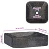 vidaXL Waschbecken Schwarz 40x40x10 cm Marmor