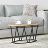 vidaXL Couchtisch Artisan-Eiche 80 x 40 x 40.5 cm Sperrholz und Metall