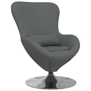 vidaXL Eiersessel Dunkelgrau 63 x 73 x 90 cm Stoff