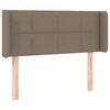 vidaXL Kopfteil mit Ohren Taupe 103x16x78/88 cm Stoff