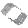 vidaXL Halterung 2 Zink-beschichtet 106 x 55 x 1,5mm Stahl