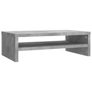 vidaXL Monitorst&auml;nder Betongrau 42x24x13 cm Holzwerkstoff