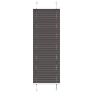 vidaXL Plissee Schwarz 40x100 cm Stoffbreite 39,4 cm Polyester