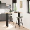 vidaXL Bartischbeine Schwarz 2 Stk. 40x(110-111) cm Stahl