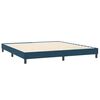 vidaXL Bettgestell ohne Matratze Dunkelblau 200x220 cm Samt