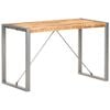 vidaXL Esstisch 120x60x75 cm Raues Mango-Massivholz