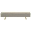 vidaXL Fu&szlig;hocker Creme 120&times;28&times;26 cm Stoff
