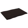 vidaXL Tischplatte 80x60x2 cm Massivholz Eiche Behandelt Baumkante
