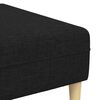 vidaXL Wohnzimmer Couch 3 pcs Schwarz Polyester