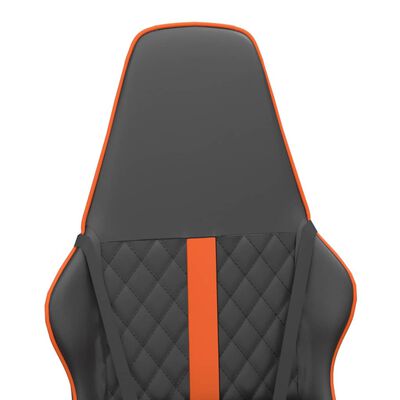 vidaXL Gaming-Stuhl Schwarz und Orange Kunstleder