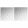 vidaXL Stufenmatten 2 stk. 50 x 50 cm Silber Aluminium Quadratisch