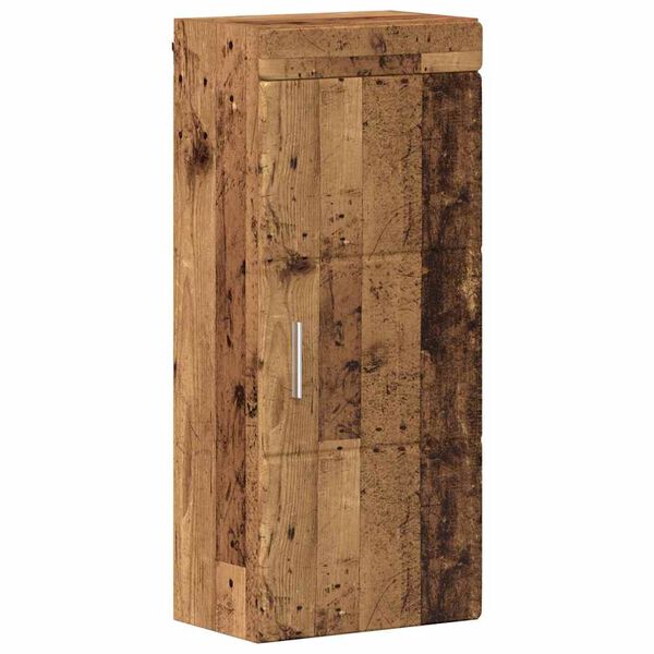 vidaXL Badezimmer-Wandschrank mit T&uuml;r TULUM Altholz 37 x 24,5 x 86 cm