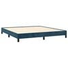 vidaXL Bettgestell ohne Matratze Dunkelblau 180x200 cm Samt