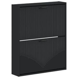 vidaXL Wandmontierter Schuhschrank HOORN 71 x 17 x 86 cm Holzwerkstoff