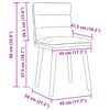 vidaXL Esszimmerst&uuml;hle 4 Stk. Creme Stoff
