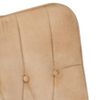 vidaXL Schaukelstuhl mit Fu&szlig;hocker Creme Vintage Canvas