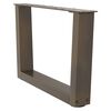 vidaXL Couchtischbeine V-Form 2 St&uuml;ck Naturstahl 60x(30-31,3) cm Stahl