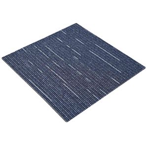 vidaXL Teppichfliese Gestreift Blau 50 x 50 cm 20 stk. PP und Bitumen