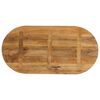 vidaXL Tischplatte 110x50x2,5 cm Oval Massivholz Mango