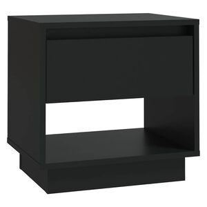 vidaXL Nachttisch Schwarz 45x34x44 cm Holzwerkstoff