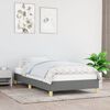 vidaXL Bettgestell ohne Matratze Dunkelgrau 100x200 cm Stoff
