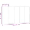 vidaXL Kopfteil-Kissen "Hanko" Rosa 90 cm Samt