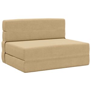 vidaXL Klappsofa Bett Gr&uuml;n Grau 70 x 72 x 60 cm Stoff