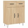 vidaXL Highboard Sonoma-Eiche 69,5x34x180 cm Holzwerkstoff