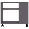 vidaXL Beistelltisch Grau 70x35x55 cm Holzwerkstoff