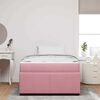 vidaXL Bettgestell mit Matratze mit Matratze Rosa 120 x 190 cm Samt