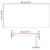 vidaXL Fensterb&auml;nke 2 Stk. Hellbraun 80x40x2 cm Massivholz Eiche