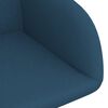 vidaXL Esszimmerst&uuml;hle 6 Stk. Drehbar Blau Samt
