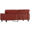 vidaXL 2-Sitzer-Sofa Weinrot 140 cm Kunstleder