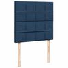 vidaXL Boxspringbett mit Matratze Blau 100x200 cm Stoff