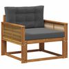 vidaXL Outdoor Mittelsofa Natur
