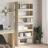 vidaXL B&uuml;cherregal Sonoma-Eiche 80 x 30 x 198 cm Holzwerkstoff