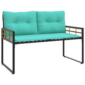 vidaXL Holz-Lagenbank 114 x 55 x 77 cm T&uuml;rkis Rechteckig